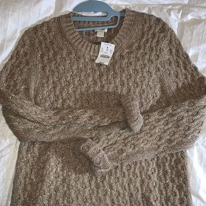 Jcrew gold holiday sweater